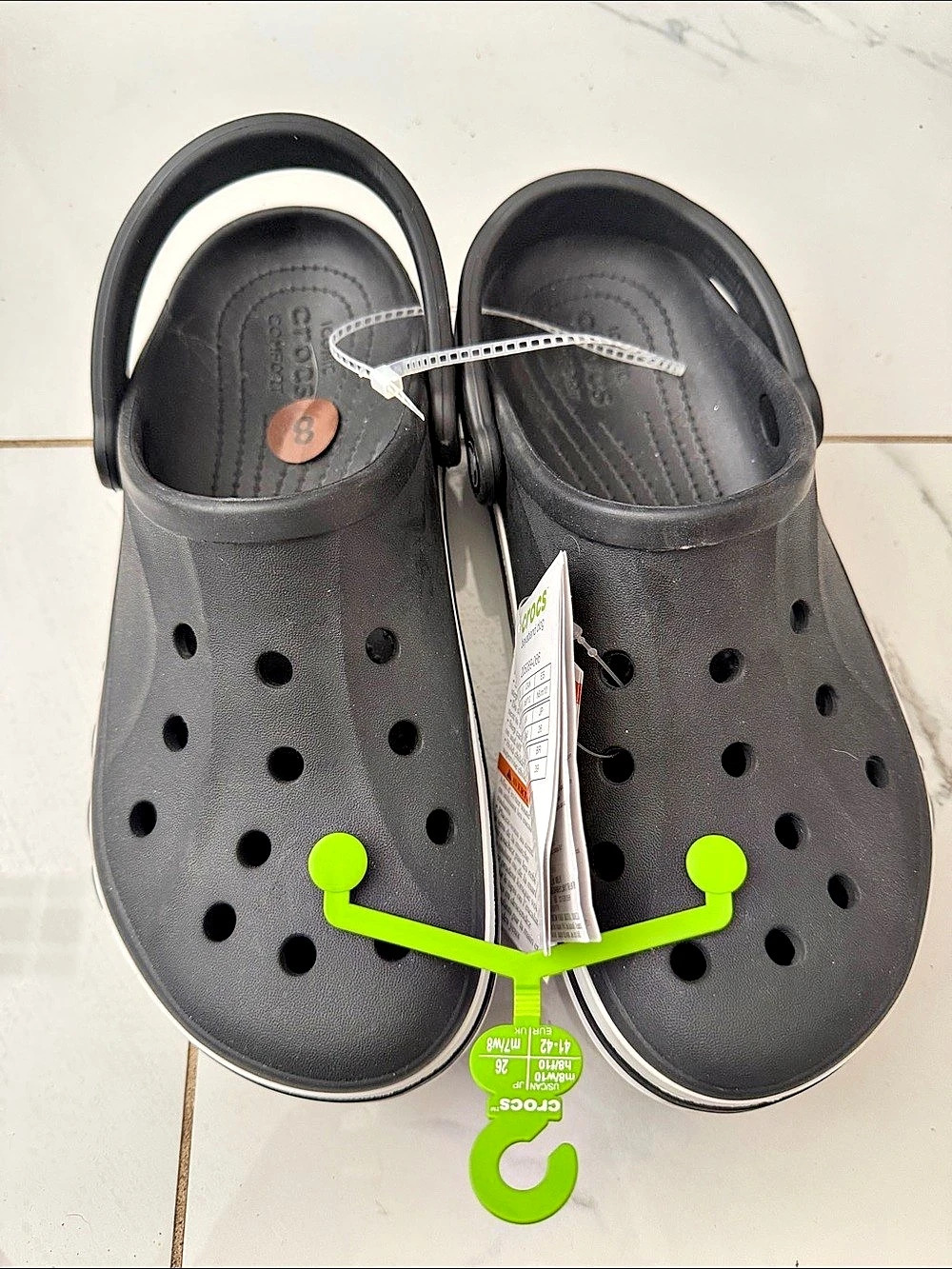 BNWT Crocs unisex Bayaband Clog Black Clogs US 10 W / 8 M